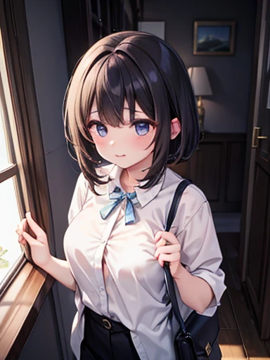 Woman&#39;s buttocks facing the screen、Backward perspective、Black-haired、Pink Seduction Background、Sexy、Busty Body、Close-up、Erotic Lingerie、Highest quality、Red face、8k、moonlight、Super Clear、Full of charm、masterpiece、Attention to detail、Beautiful background、Detail view、