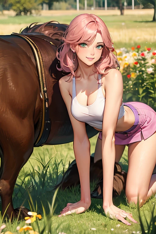 Nino Nakano,pose sexy,futuristic clothing,forest, white bikini girl, camel toe,