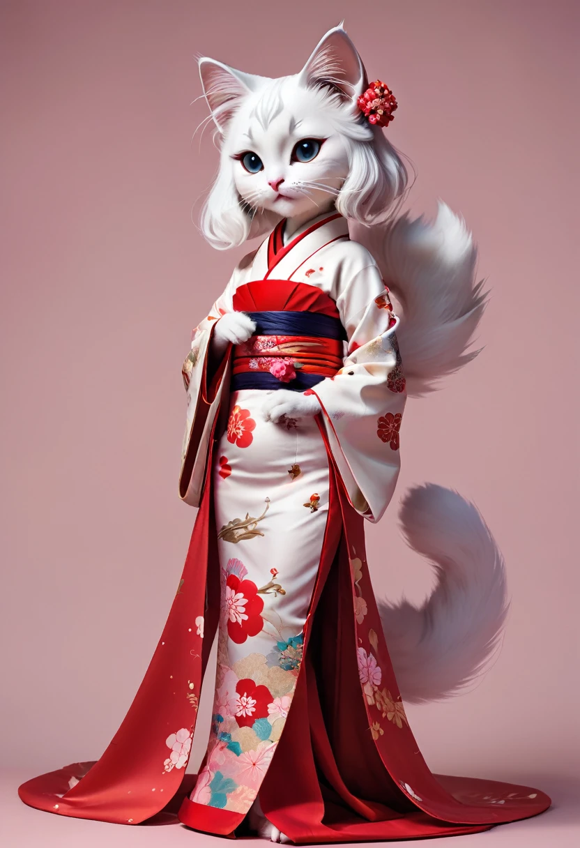 Kitten Geisha　full-body shot　For the audience