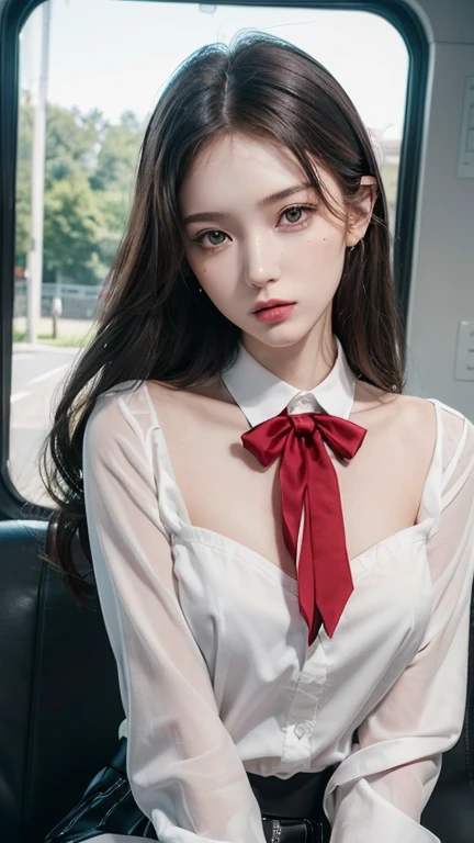 (Model as it is:1.5),The angle is the same,((16K, masterpiece, RAW Photos, Highest quality,Ultra-high resolution, Realistic, Highly detailed CG integrated in 16K)), 8k, diamond,wallpaper, Written boundary depth,Beautiful Face:1.4,Large, beautiful double eyelids,Cinematic Light,Beautiful Face,(Detailed face),(Slender and pretty woman:1.4),(20-year-old),(Keep your facial expression:1.4),
