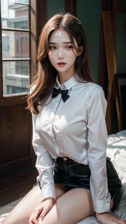 (Model as it is:1.5),The angle is the same,((16K, masterpiece, RAW Photos, Highest quality,Ultra-high resolution, Realistic, Highly detailed CG integrated in 16K)), 8k, diamond,wallpaper, Written boundary depth,Beautiful Face:1.4,Large, beautiful double eyelids,Cinematic Light,Beautiful Face,(Detailed face),(Slender and pretty woman:1.4),(20-year-old),(Keep your facial expression:1.4),