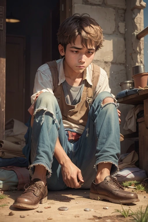 His days were spent working hard at odd jobs, saving every coin he could to make a better future.