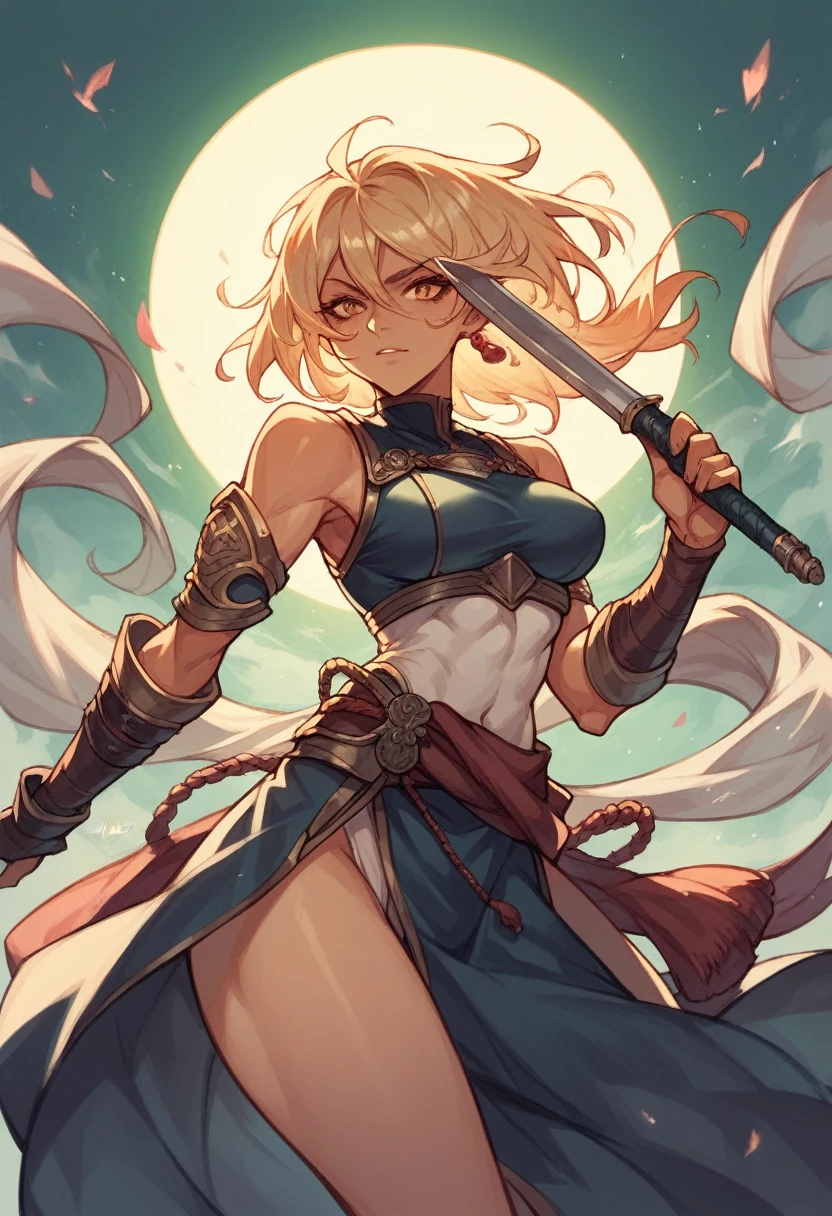 Sexy samouraï warrior girl