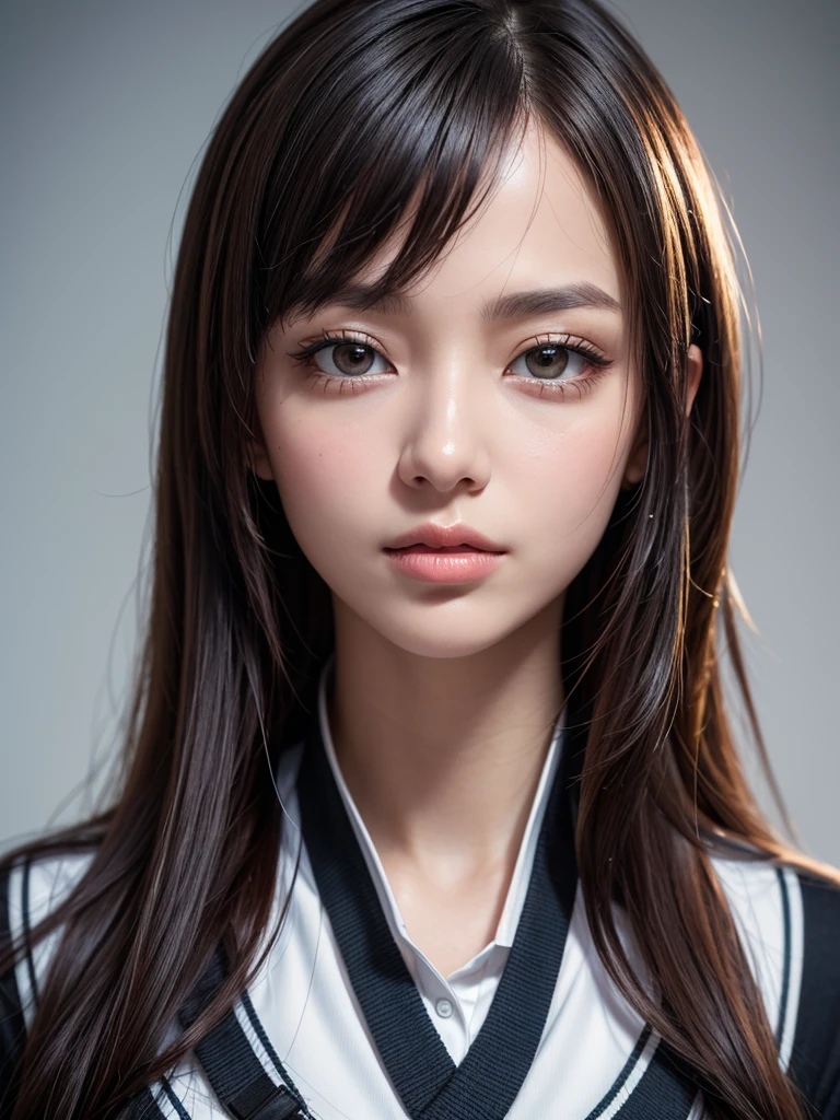 (8k、RAW Photos、Highest quality、masterpiece:1.2)、Ultra-detailed、Ultra-high resolution、High-definition RAW color photos、Professional photography、In detail、Highly detailed beautiful woman、Highly detailed face、Highly detailed eyes、Highly detailed skin、Highly detailed fingers、Highly detailed nose、Highly detailed mouth、Perfect Anatomy、Adult women、 One Girl、Sports、uniform、Huge boobs、Looking into the camera