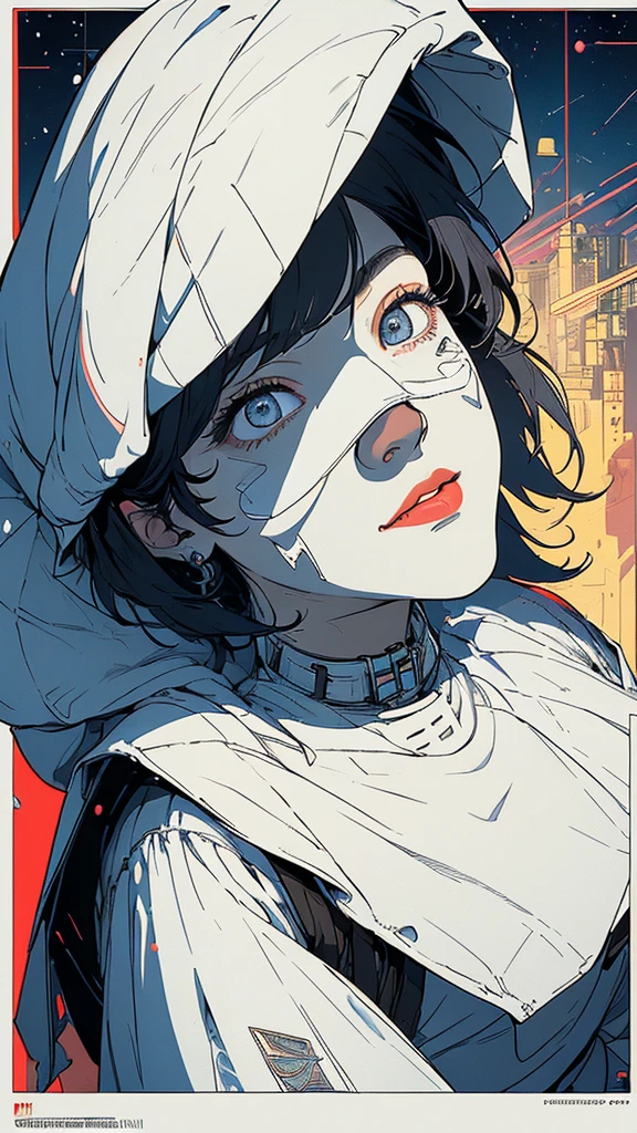 (((masterpiece, highest quality))),(((solo:1.2))),(((1girl:1.2))),32k wallpaper, very detailed, poster, vintage science fiction,(((((geometric cinematic movie poster))))), (bauhaus),(((abstract))),(((mid century modern))),(((((portfolio))))),(((((Close-up))))),(((((bust up))))),((((more various angle)))),(((highlight))),Vast landscape,(((complete. detailed face))),(((Extremely talented))),(((most complecated machine))),Colorful color scheme,(((((peel the whites of the eyes))))),(((((roll my eye's back))))),(((((Hollow Eyes)))))
