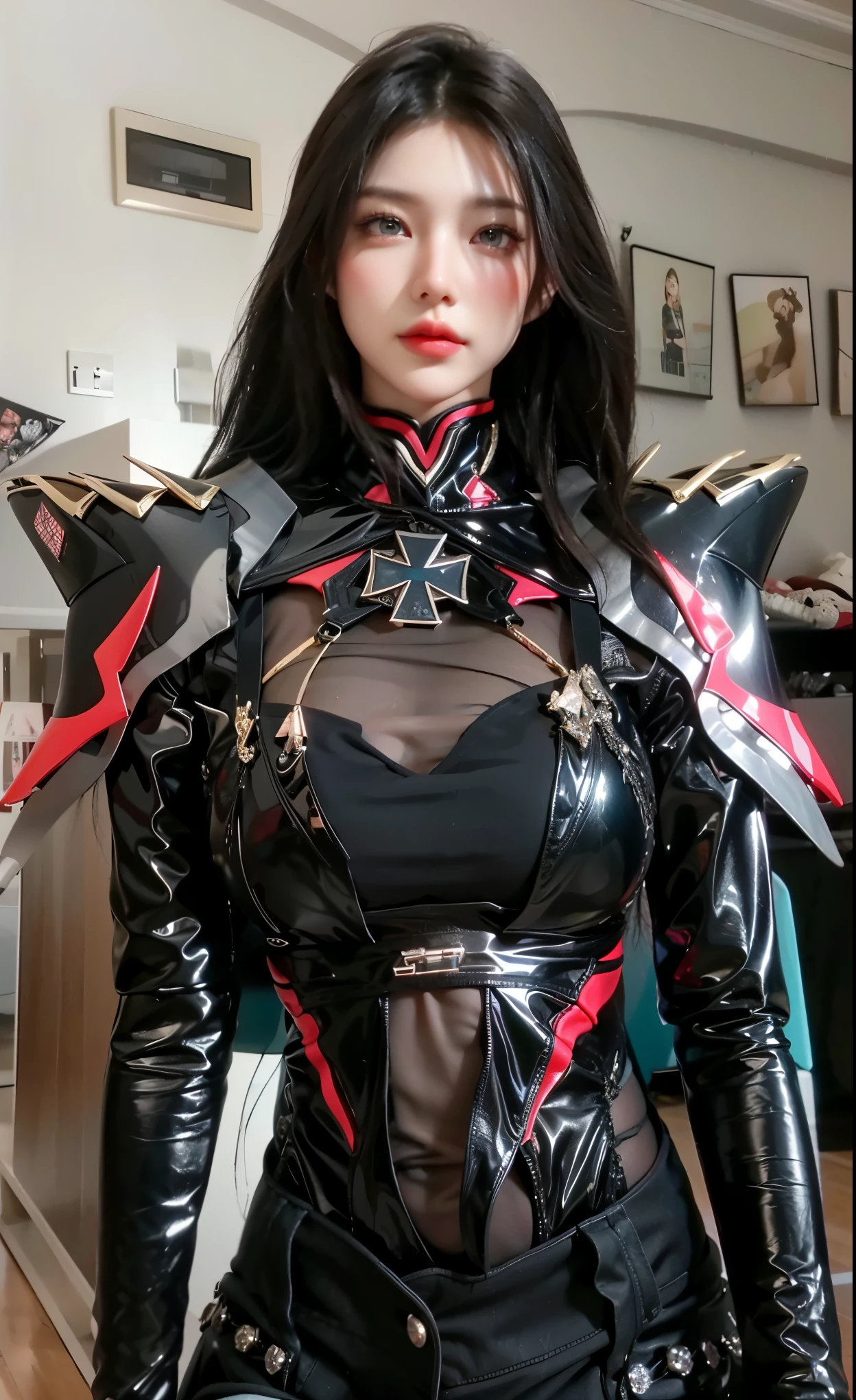 Game Art,Best image quality,Maximum resolution,8K,(A bust photo),(portrait),(Head close-up),(Rule of Thirds),Unreal Engine 5 rendering works,20 year old girl,((Queen)),The eyes are very detailed,(Large Breasts),Elegant and noble,light,Ray Tracing,Game CG,((3D Unreal Engine)),OC rendering reflection mode,4K,Ultra-clear,Sensual,Translucent lace,Fair and plump figure,Pretty Face,Glossy Gel Coat,身着华贵礼服的Queen,Crystal Gem Crown,Necklace jewelry,blue eyes,The tattoo is very three-dimensional,Gorgeous and intricate tattoo designs,Ultra-clear portrait,Sexy thick lips(Red lipstick),Gorgeous clothing,Diamond Gold,Luxury Costume Jewelry,Diamonds, pearls and gemstones of cosmic grade,Knight Armor