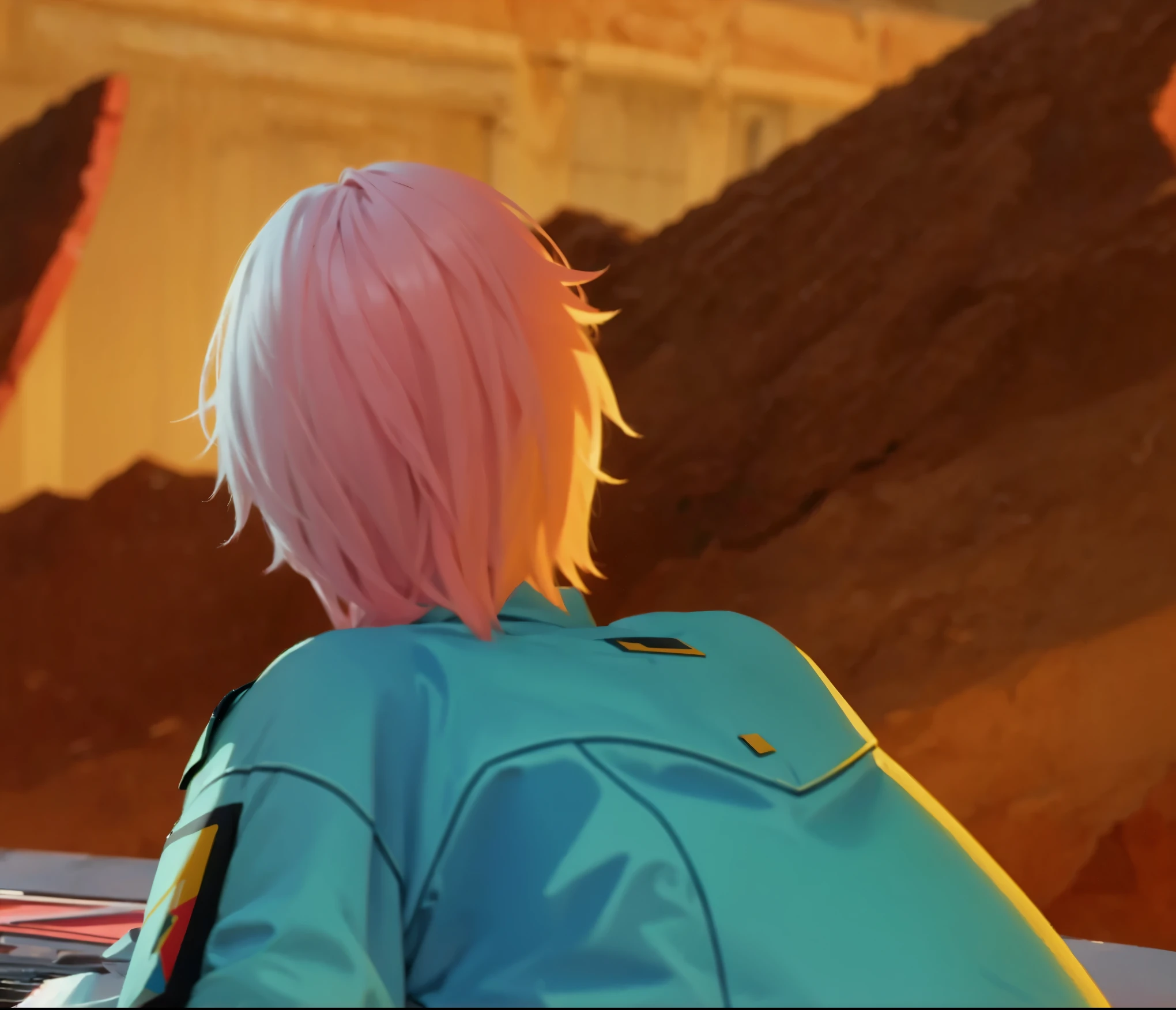 masterpiece,high quality,Pink Hair,Flowing hair