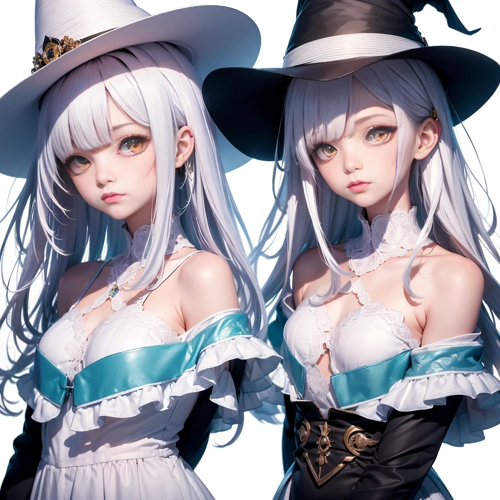 two y women looking at camera, flustered smiles, goth outfits, portrait, close up to faces