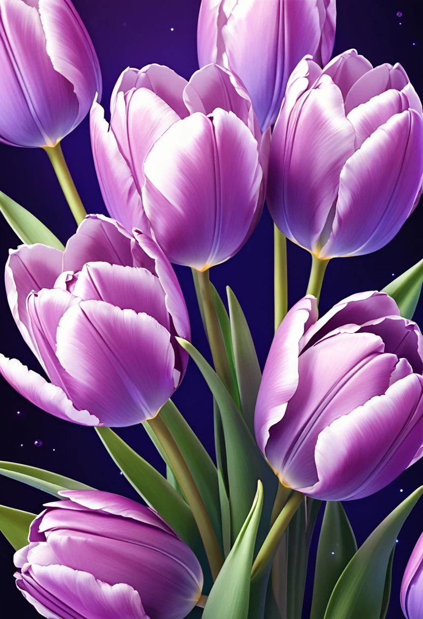 
                            Three purple tulips elegant vector graphic design. Exquisite close-up, exquisite composition, ethereal and dreamy.,mitigate,High resolution details,best quality,

                        Master of ultra-detailed animation art and visual effects&#39;s works art station, Conceptual artwork anatomy correctly detailed sharp focus illustration artwork intricate details meticulous digital art