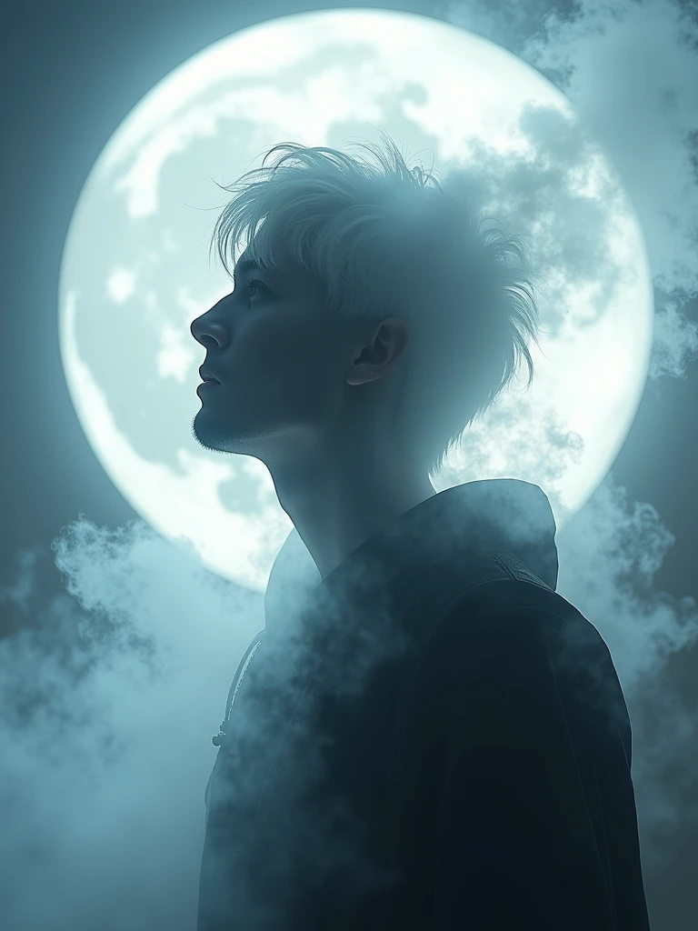 amazing quality, masterpiece, best quality, hyper detailed, ultra detailed, UHD, perfect anatomy, Surreal,
under moon light, translucent, white background light, glowing, ( silhouette overlapping:1.2), nothingness,( Misty:1.2),( water vapor:1.2),
soul, soul out of body, white shadow in the back, ghost shadow, smoke, smoke human shape, face, white hair, supernatural,
an cinematic shot of a soul knight, floating, levitate, soul particals around the knight, fantasy tavern in background, night, milkey way,
 soul knight,
