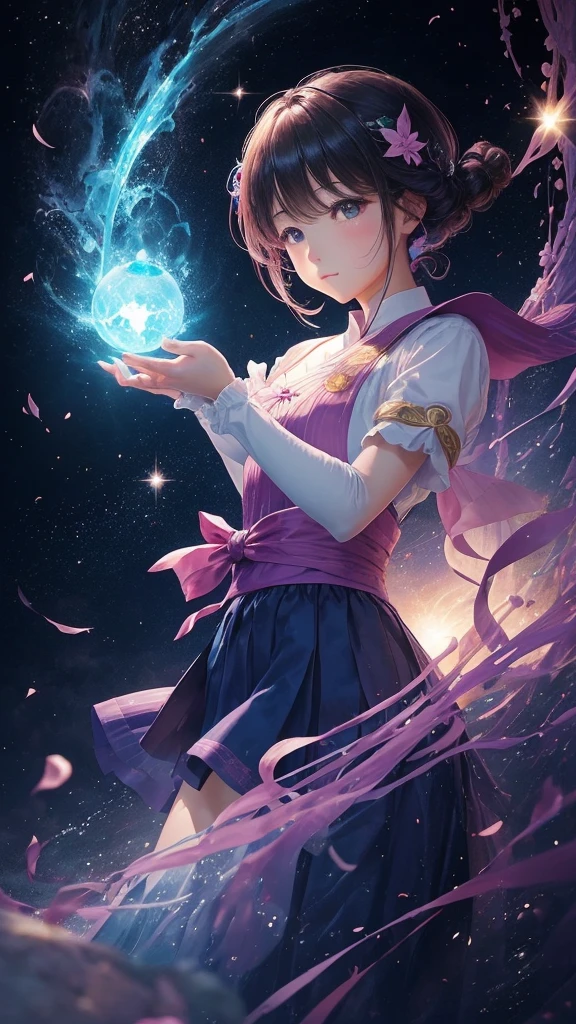 theme: さそり座生まれのためのwishes come true・財運隆昌を引き寄せるGood luck壁紙 ターゲット: Scorpio Individuals' Purpose: Good luck、Increase your luck with money、wishes come trueを促し、Paving the way for a brighter future: mysterious、Sense of luxury、Full of hope、Powerful Essential Elements: Scorpio symbol: Scorpio zodiac symbol、Or subtly place the silhouette of a scorpion。 Gold coins: Large and small々なGold coinsを散りばめ、Expressing abundance。 heart: As a symbol of love and gratitude、輝くheartを複数配置。 four Leaf Clover: As a symbol of good luck、Place on point。 Lotus flower: 純粋さと精神的成長を象徴するLotus flowerを、water辺に咲かせる。 Goldfish: waterの流れとともに泳ぐGoldfishで、Represents wealth and prosperity。 water: 浄化と癒しを象徴するwaterを、滝やspringとして表現。 spring: 豊かさと生命の源であるspringを、mysteriousに表現。 crystal: As a symbol of clarity and healing、crystalを配置。 Angel: As a symbol of protection and guidance、Angelのシルエットを背景に配置。 Image of breaking the chain: 制限からの解放を象徴するImage of breaking the chainを、Powerfully Expressed。 Color: Scorpio Color: deep red、wine-red、Black: Fortune color: gold、Yellow Purifying Color: water色、White or other accent colors: purple、Green: center: Scorpio symbol、またはspring 背景: universe、Starry Sky、Or a fantastic landscape foreground: Gold coins、crystal、Lotus flowerなどを配置 追加要素(Any): Numbers「8」: Increase your luck with moneyのラッキーナンバーとして、Subtly placed positive words: 「wishes come true」「Good luck」「Increase your luck with money」Words such as、Style that blends into the design: Realistic: Depict every detail、Sense of luxuryを演出 抽象的: Abstract representation of symbols、mysteriousな雰囲気を醸し出す、Create a prosperity-boosting wallpaper image designed to attract the power of wish fulfillment and financial success. The image should include the following elements: Gold coins - Symbolizing wealth and abundance. Heart - Symbolizing love and gratitude. Four-leaf clover - Symbolizing luck. Lotus flower - Symbolizing purity and spiritual growth. Goldfish - Symbolizing wealth and prosperity. Water - Symbolizing purification and healing. Spring - Symbolizing abundance and life. Crystals - Symbolizing clarity and healing. Angel - Symbolizing protection and guidance. Breaking chains - Symbolizing liberation from limitations. The overall theme should be bright, joyful, and prosperous, with a mystical and inspiring aesthetic.