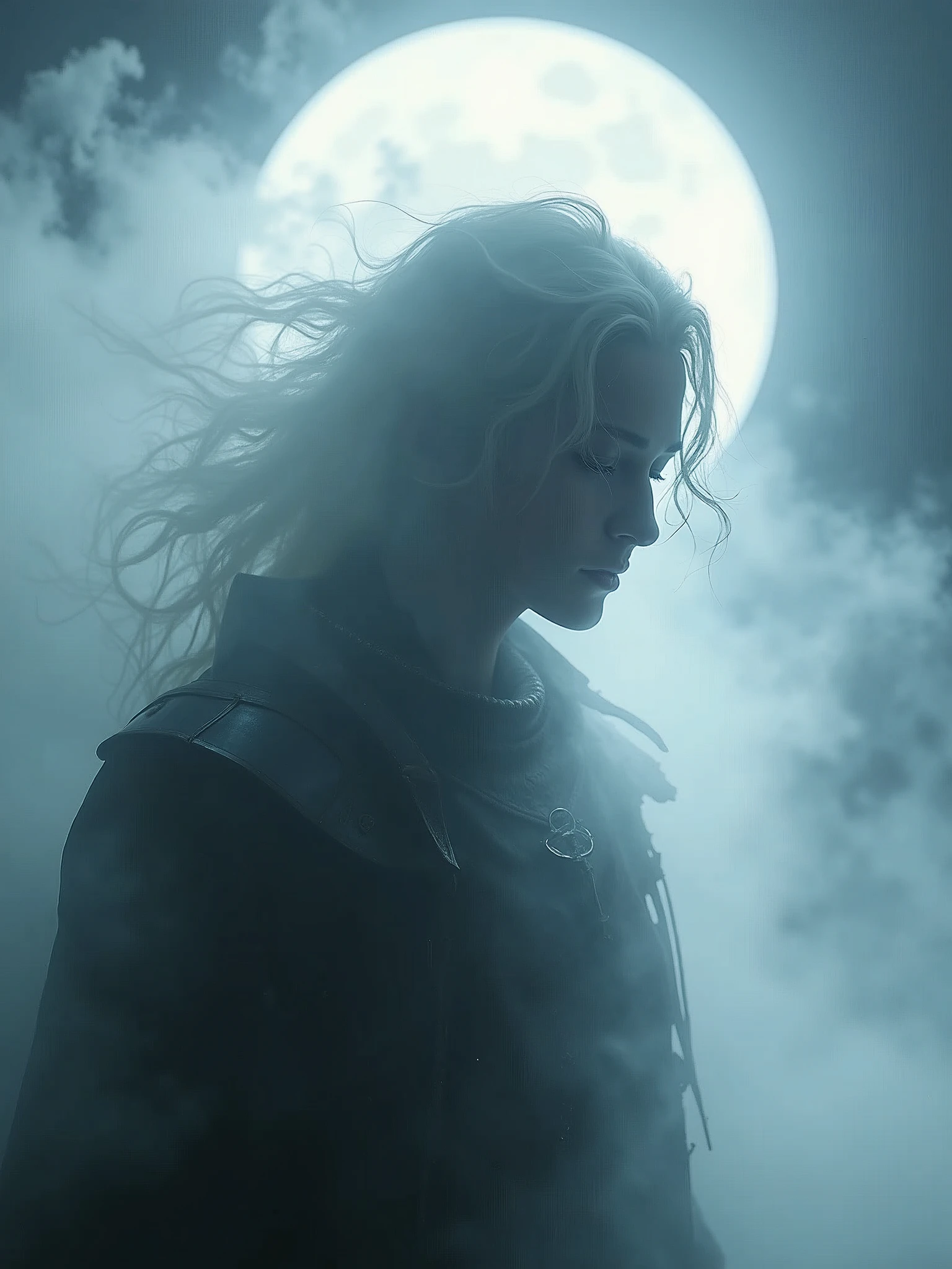 amazing quality, masterpiece, best quality, hyper detailed, ultra detailed, UHD, perfect anatomy, Surreal,
under moon light, translucent, white background light, glowing, ( silhouette overlapping:1.2), nothingness,( Misty:1.2),( water vapor:1.2),
soul, soul out of body, white shadow in the back, ghost shadow, smoke, smoke human shape, face, white hair, supernatural,
an cinematic shot of a soul knight, floating, levitate, soul particals around the knight, fantasy tavern in background, night, milkey way,
soul knight,