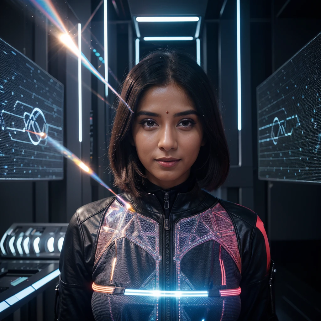 The thumbnail will have a backdrop of a state-of-the-art city, where techar will be explaining DNA and chromosomes through a hologram projector. A variety of students will be watching her eagerly. The title will be written in a colorful and attractive font, which will reflect clarity and enthusiasm.