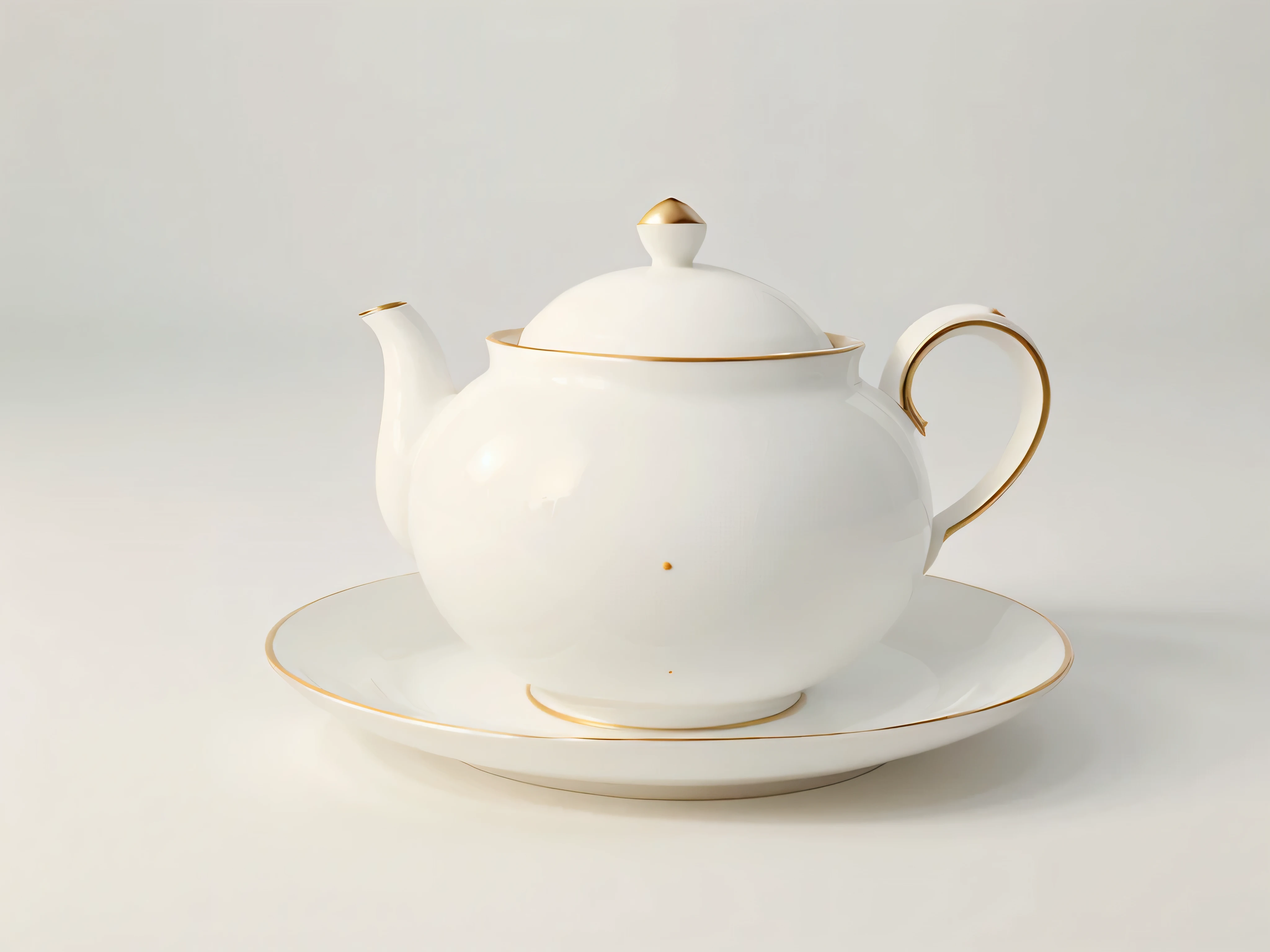 tea in white background