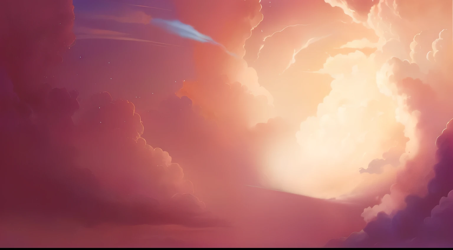 Blue sky and white clouds