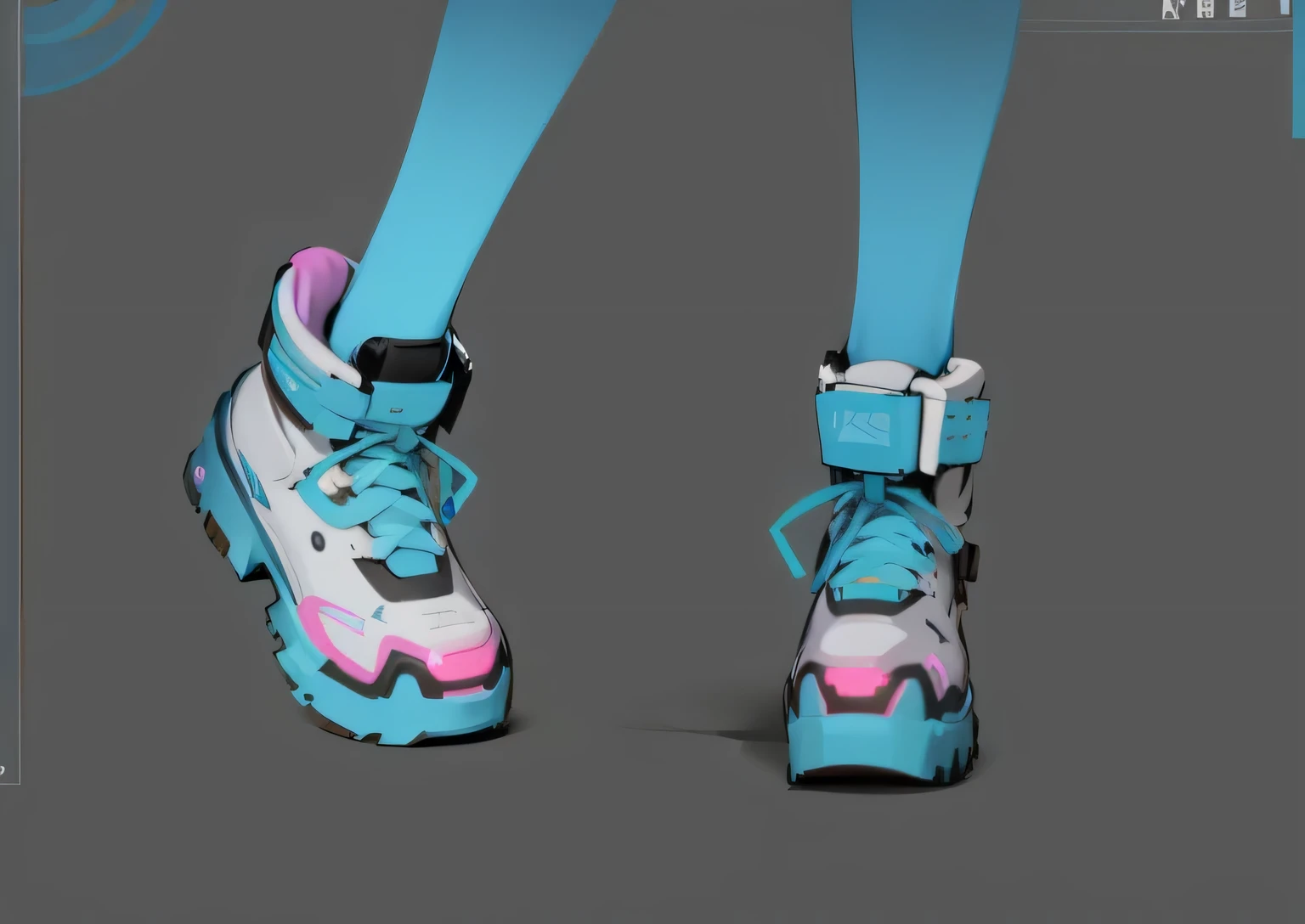  The design of cyberpunk shoes is cool