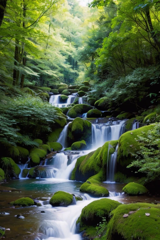 Highest quality、masterpiece、Lush forest