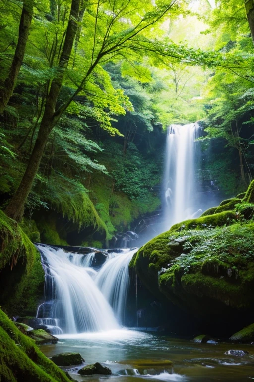 Highest quality、masterpiece、Lush forest