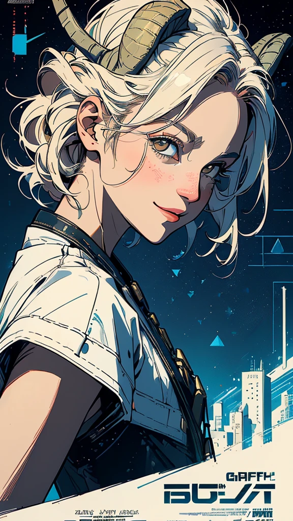 (((masterpiece, highest quality))),(((solo:1.2))),(((1girl:1.2))),32k wallpaper, very detailed, poster, vintage science fiction,(((((geometric cinematic movie poster))))), (bauhaus),(((abstract))),(((mid century modern))),(((((portfolio))))),(((((Close-up))))),(((((bust up))))),((((more various angle)))),(((highlight))),Vast landscape,(((complete. detailed face))),(((Extremely talented))),(((most complecated machine))),Colorful color scheme,(((((detailed goat)))))