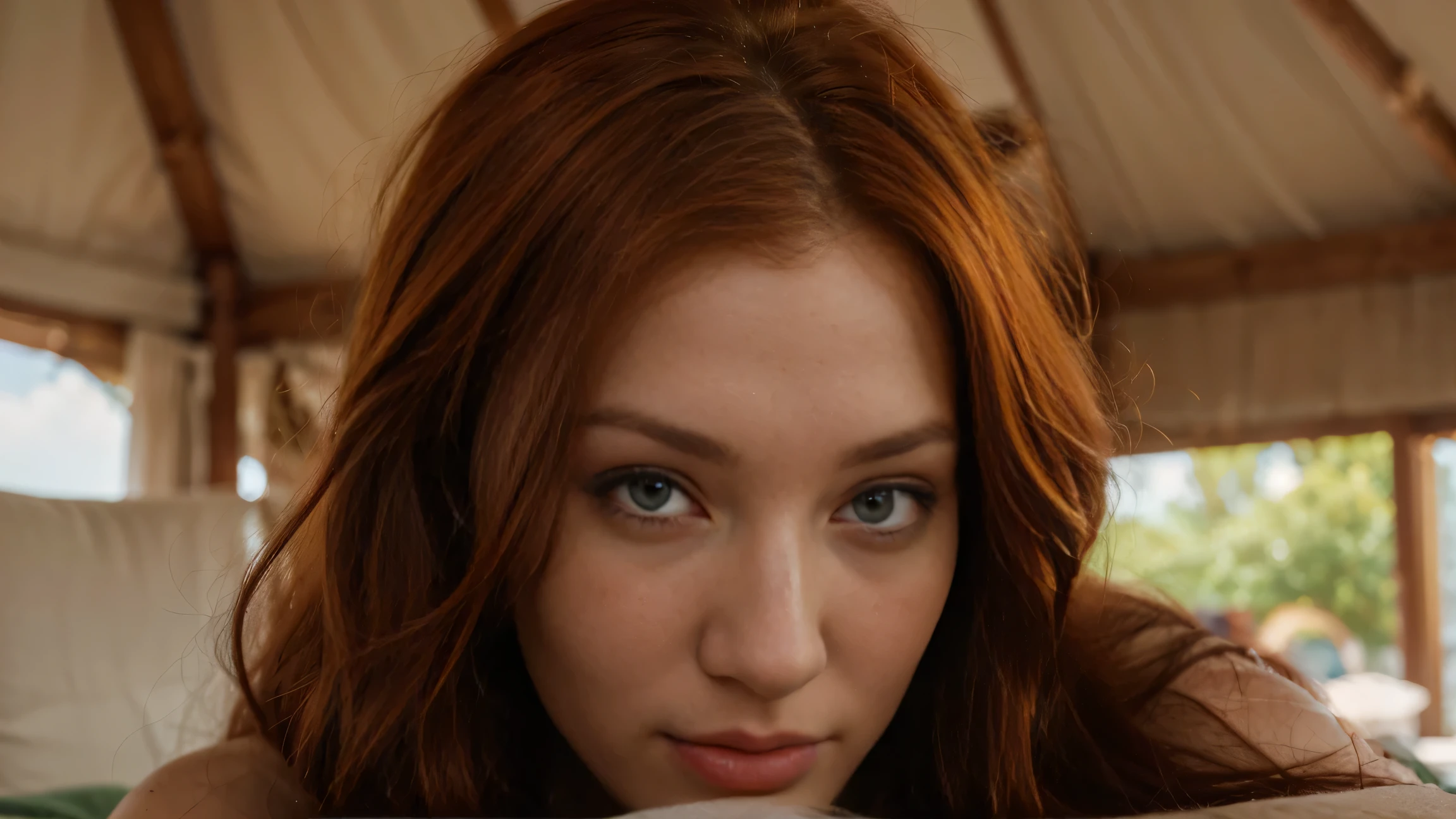 Sunshine ,Beaches ,Oranges ,Everglades ,Alligators ,Disney ,Keys ,Hurricanes ,Miami, Citrus,smile,suspicious glance,distrustful gaze,skeptical look,accusatory stare,blaming gaze,Asian eyes,Slanted eyes,Narrow eyes,Squinted eyes,Almond-shaped eyes,Orientally-shaped eyes,lord of the ring,elf,arwen,leg spread,sulphurous,lascivious, torrid, (bella hadid:1.1),look towards the viewer,beautiful detailed face,beautiful detailed body,long red hair,ginger, red head ginger,long red-haired girl with green eyes,realistic photo,highres,ultra-detailed,photorealistic,vivid colors,bokeh, concept artists,green eyes, long red hair,ginger,red head ginger,best quality, 4k, 8k, highres,masterpiece:1.2, ultra-detailed,realistic, photorealistic, photo-realistic:1.37, girl with green eyes and long red hair, stylish makeup, perfect lighting, glamorous pose, a close up of a woman with red hair, with red hair and green eyes, red head, red hair, she has red hair, red girl, red hair girl, with red hair, red hair and attractive features, brilliantly colored, red hair goddess, red hair girl
