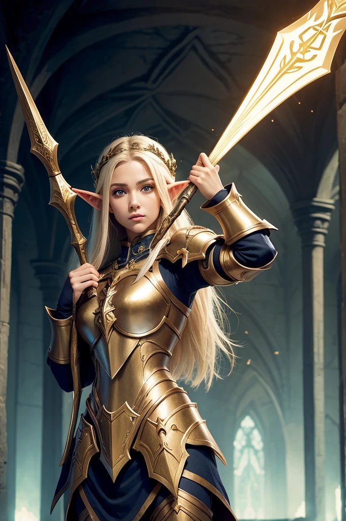 An image of an elf paladin