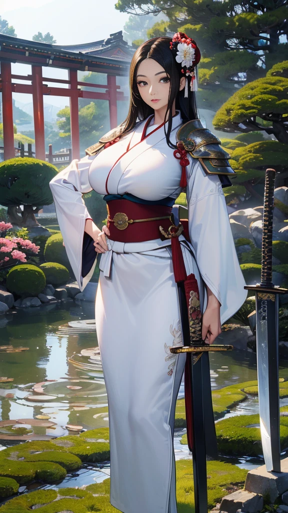 Best image quality, Highest Resolution, 8k,Gravity-dependent breasts, Huge breasts, Erect nipples, Cut out the cleavage,
