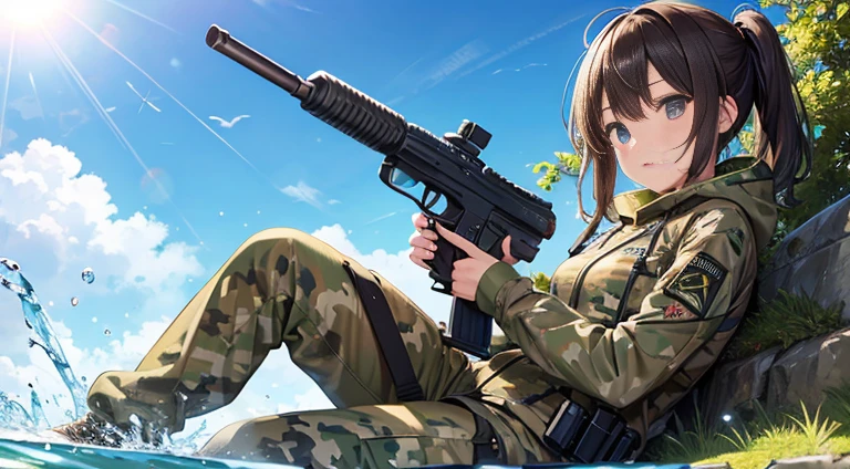 Combat Suit,Camouflage,water gun