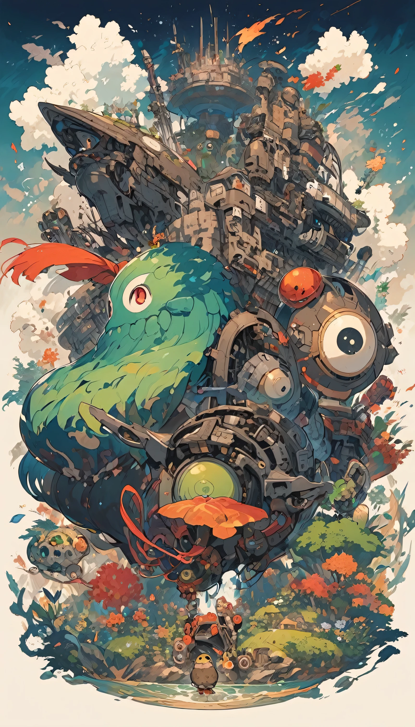 Ghibli, Mechanical life forms