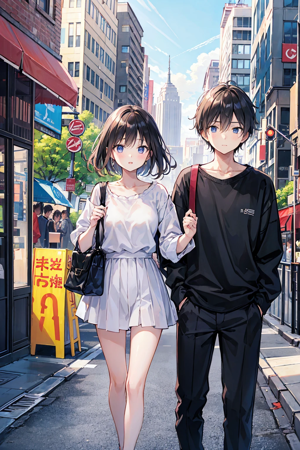 like2people々、Couple、men and women,Cityscape,,