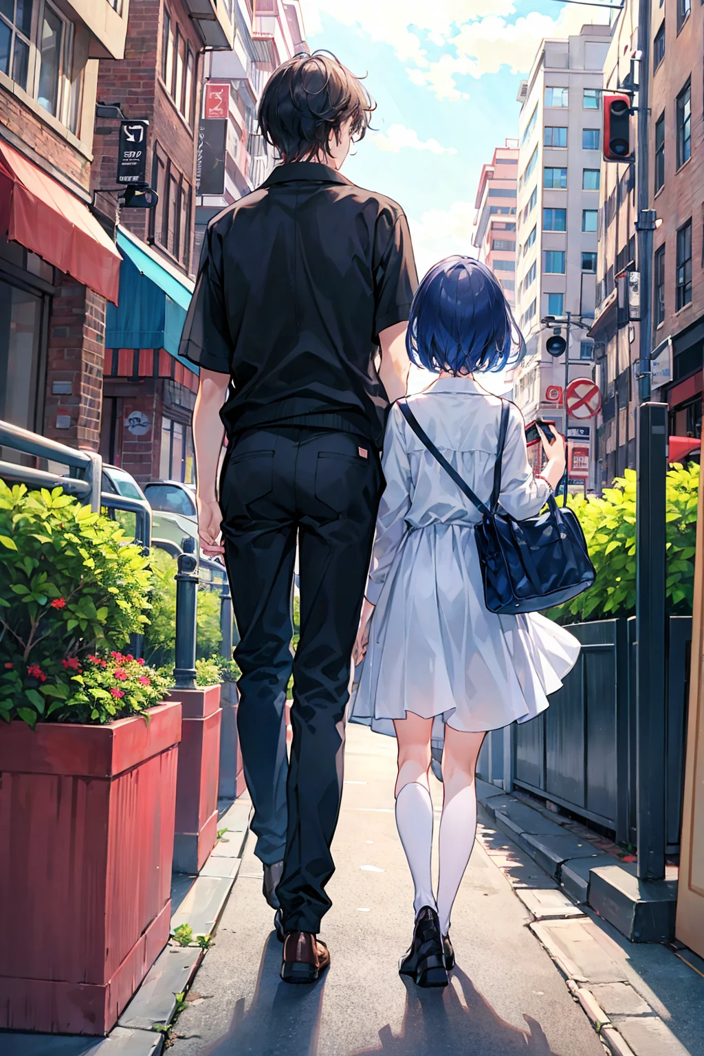 like2people々、Couple、men and women,Cityscape,,