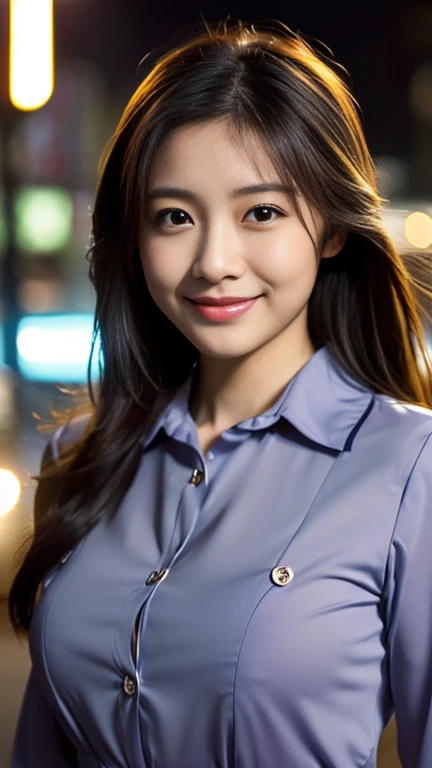 (1 girl, (The buttons on the front of her blouse are undone.:1.2), Beautiful Japanese actresses,
(RAW Photos, highest quality), (Realistic, Photorealistic:1.4), masterpiece, 

Very delicate and beautiful, Very detailed, 2k wallpaper, wonderful, 
finely, Very detailed CG Unity 8k 壁紙, Very detailed, High resolution, 
Soft Light, Beautiful detailed girl, Very detailed目と顔, Beautiful and detailed nose, Beautiful and detailed, Cinema Lighting, 

BREAK

(Snowy night Tokyo 1.4), City lights, 
Perfect Anatomy, Slender body, Medium breasts, kind smile, zoom-in face to waist, candid shot, medium shot or cowboy shot, bokeh, SFW)