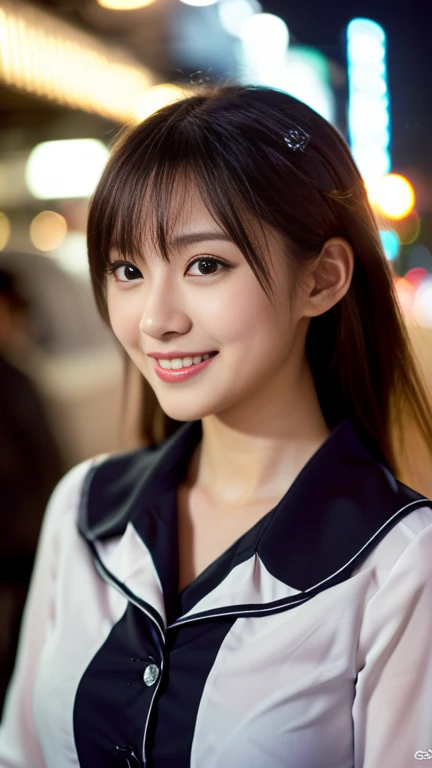 (1 girl, (The buttons on the front of her blouse are undone.:1.2), Beautiful Japanese actresses,
(RAW Photos, highest quality), (Realistic, Photorealistic:1.4), masterpiece, 

Very delicate and beautiful, Very detailed, 2k wallpaper, wonderful, 
finely, Very detailed CG Unity 8k 壁紙, Very detailed, High resolution, 
Soft Light, Beautiful detailed girl, Very detailed目と顔, Beautiful and detailed nose, Beautiful and detailed, Cinema Lighting, 

BREAK

(Snowy night Tokyo 1.4), City lights, 
Perfect Anatomy, Slender body, Medium breasts, kind smile, zoom-in face to waist, candid shot, medium shot or cowboy shot, bokeh, SFW)