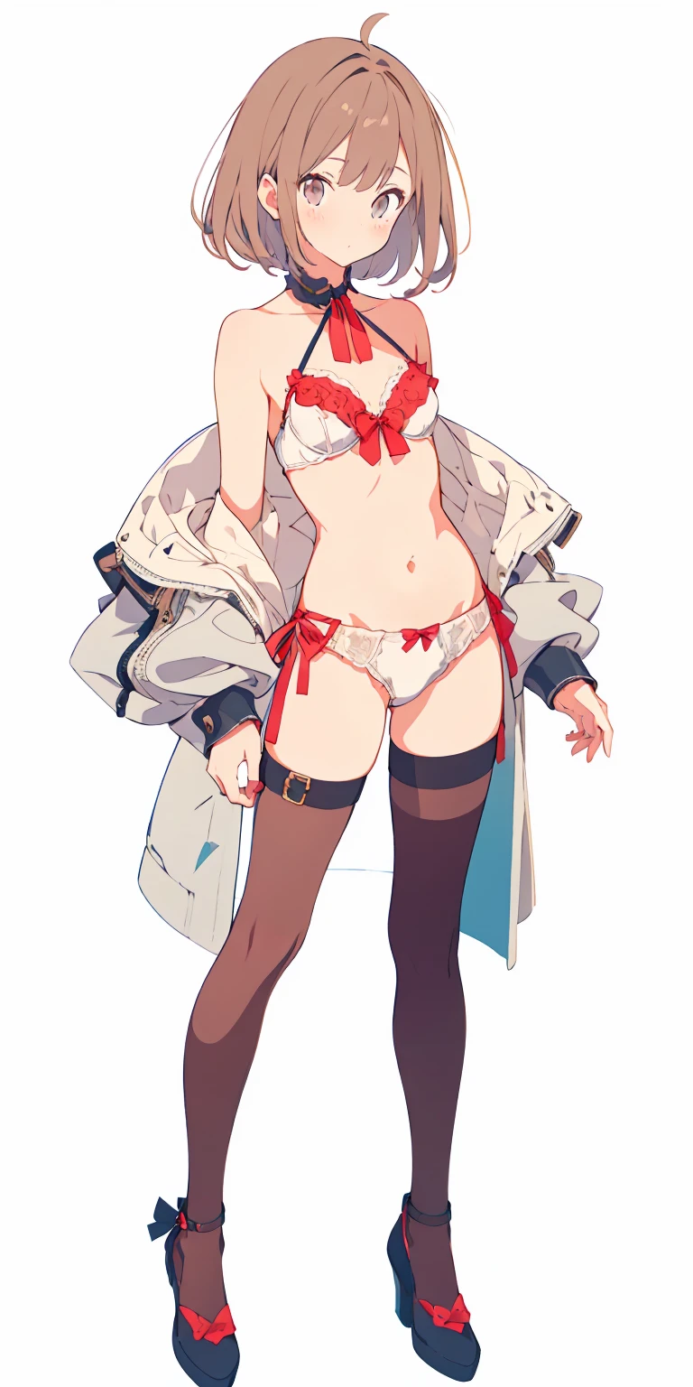 Highest quality, beautiful, detailed,
One Girl, detailed background,
Highest quality, Flat Color, Limited Edition Palette, bold lines break,
, lingerie (range: 1.2), , shaggy boyshorts, pantyhose,
View your audience,Contemporary, break,
whole body, whole bodyレズビアン,White Background
