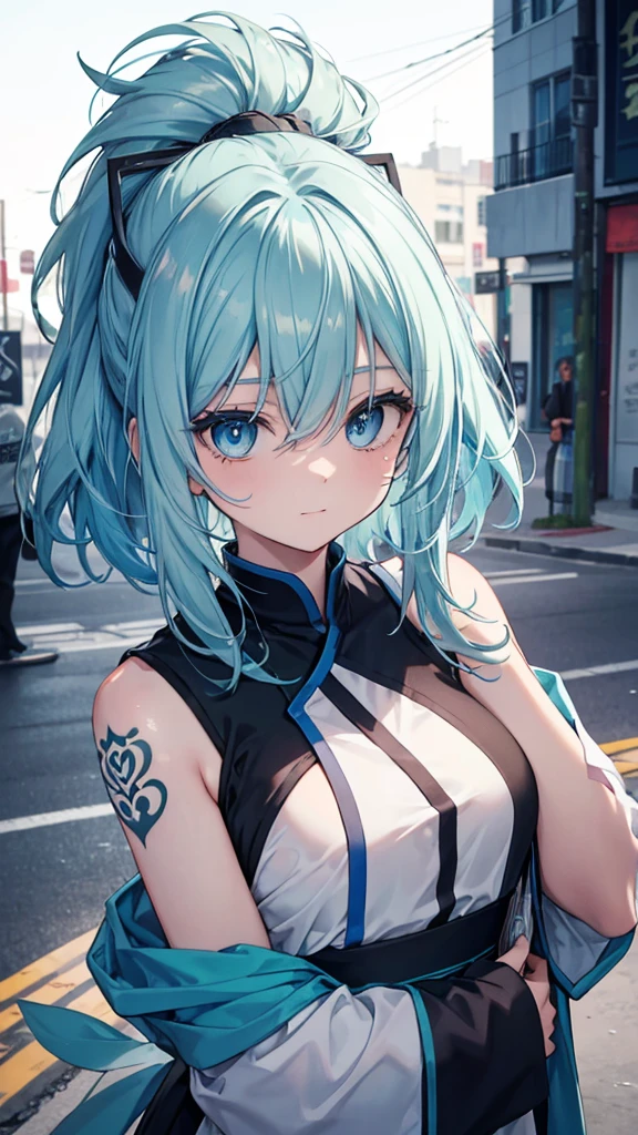 Race:Human Role:Homeless Hair:Blue Wolf Cut Eyes:Light blue eyes and droopy eyes:A graceful beautiful girl, Inmon:Green Features:Tattoo Experience:0 people capacity:不老不死Race:Human Role:Homeless Hair:Blue Wolf Cut Eyes:Light blue eyes and droopy eyes:A graceful beautiful girl, Inmon:Green Features:Tattoo Experience:0 people capacity:Immortality, upper body only, happy face