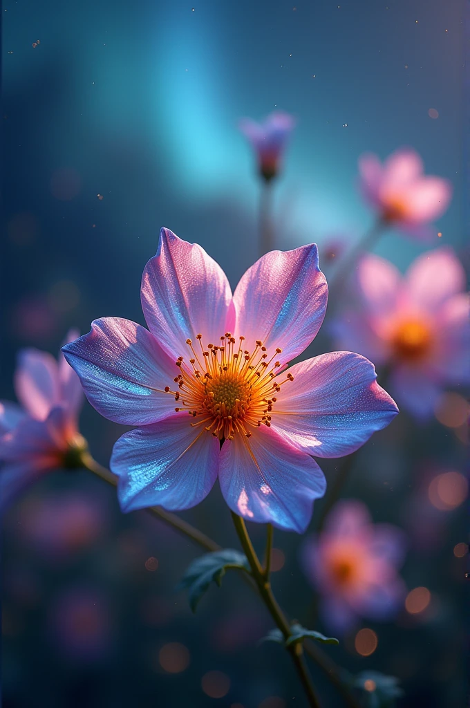 sunny, Starry sky, Aurora,Moonlight,Everything is expressed in jewels, The arrival of spring,
, Beautiful butterfly,View from below, Falling from the sky々A gem, Amazingly beautiful scenery, Slightly hazy, wonderful, High resolution, 8k, (Highest quality, High resolution, Realistic:1.37), Shiny metallic flowers, Intricate and delicate petals, Reflective surface, Vibrant colors, Intricate details, Close-up view, 超Realisticな庭園, 超Realisticな美しさ, Dreamy atmosphere, Fine art, Abstract Plants, Metallic engraving, Contrasting Textures, Mysterious glow