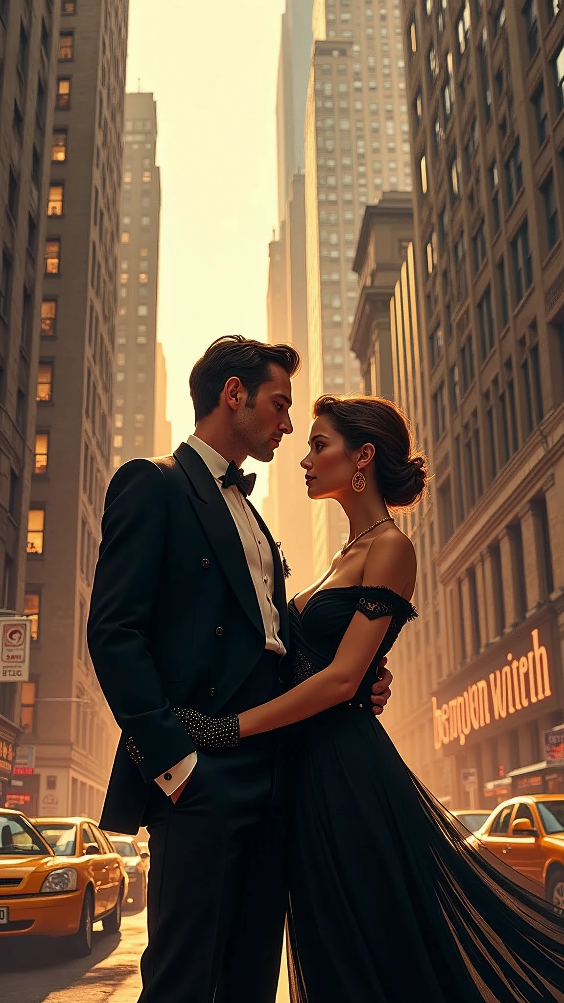 Wall Street,A couple,British dress,Movie Posters