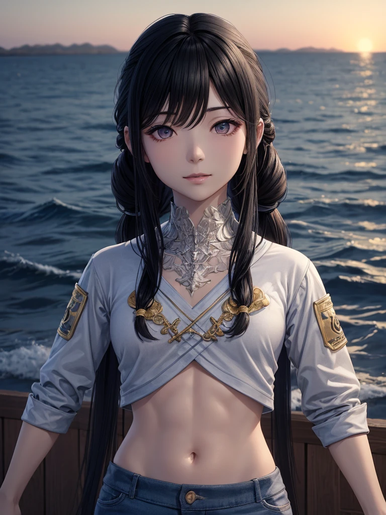 ((Highest quality, 8k, masterpiece: 1.3)), One girl, Cute Japanese woman highlighting her slim abs: 1.3, (Random Hairstyles, Standard chest: 1.2), uniform: 1.2, 1 Boy, Cute Japanese girl who emphasizes her slim abs: 1.4, (Random Hairstyles, Standard chest: 1.2), uniform: 1.2, Beach, Highly detailed face, Detailed eyes, double eyelid