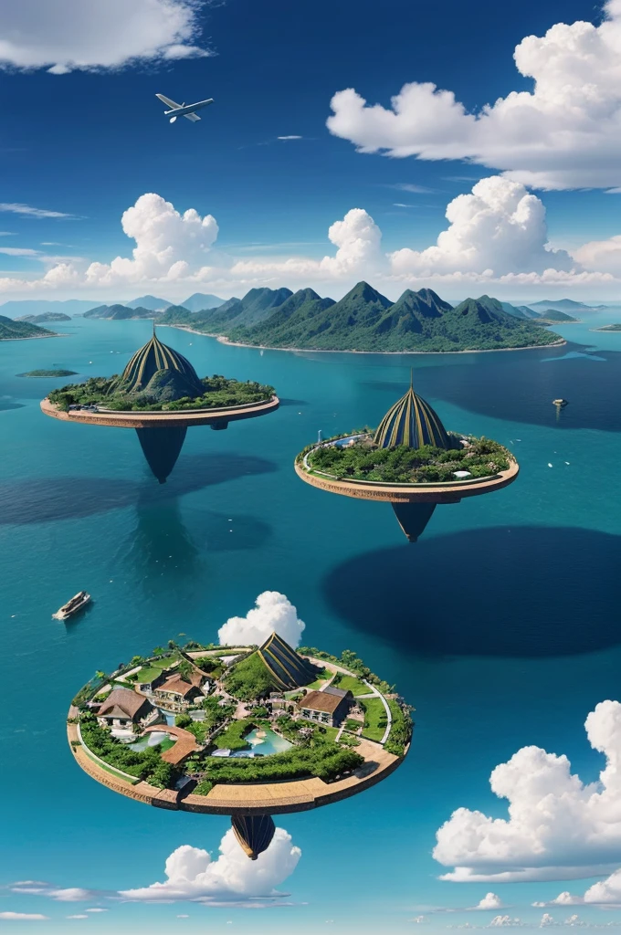 A world where cities and villages exist on floating islands in the sky. How do people travel between islands? What are the dangers of living in such a place?
