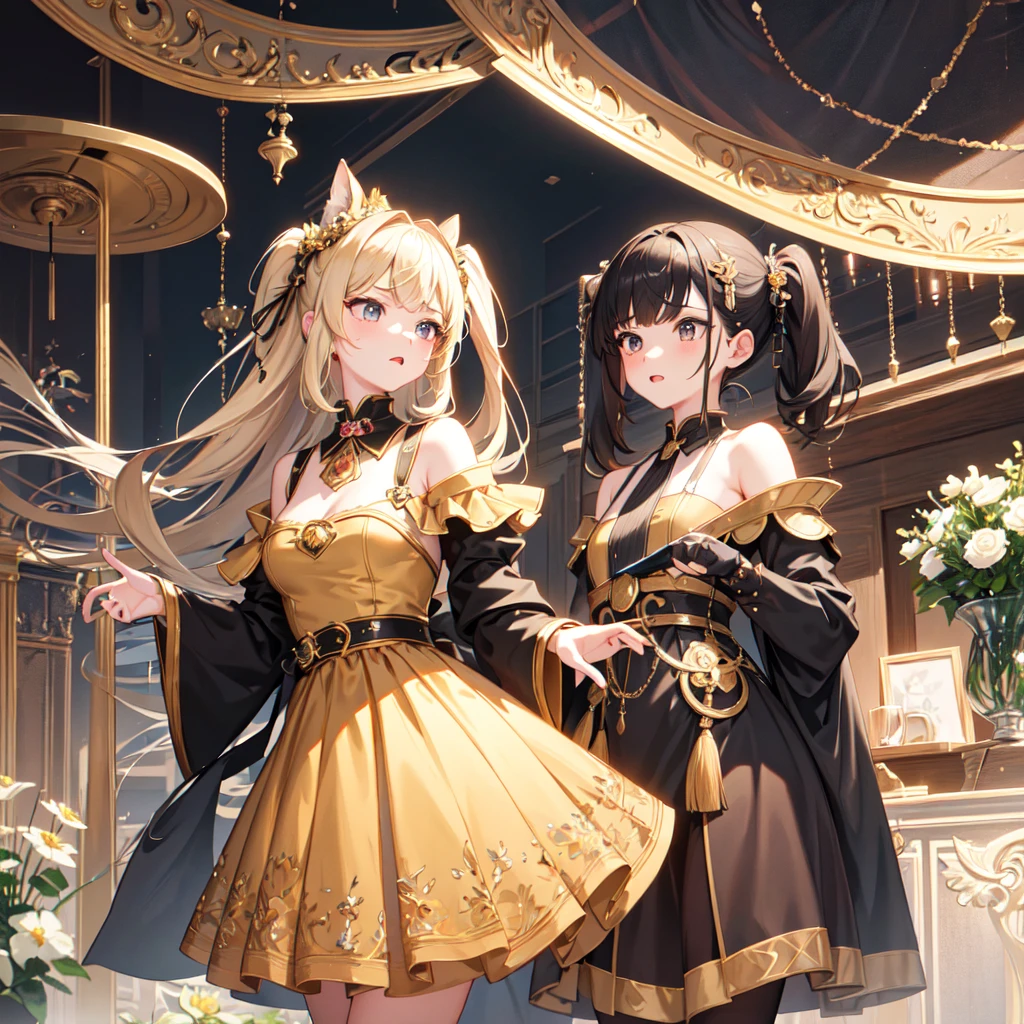 ((best quality)), ((masterpiece)), (detailed), (perfect face), Create a scene of a cute girl and a cute boy arguing about their relationships. The overall mood of the image should be furious.