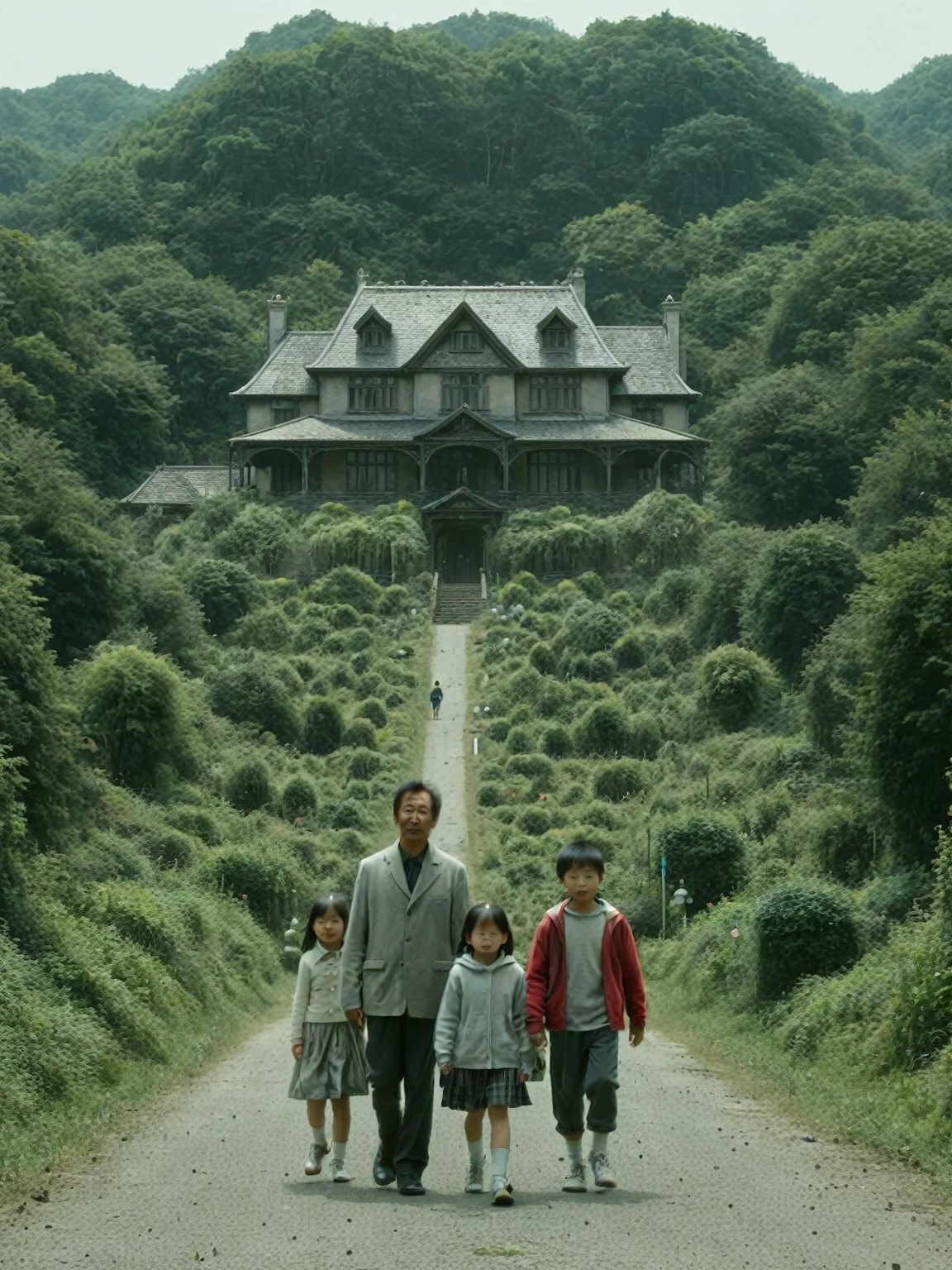 family（Father、Mother、10-year-old son、14 year old daughter）teeth、Leaving the hustle and bustle of the city behind and moving to an old mansion in the countryside。最初teeth新しい環境に喜びを感じるが、Suddenly strange things start happening。Things move on their own、I hear weird voices