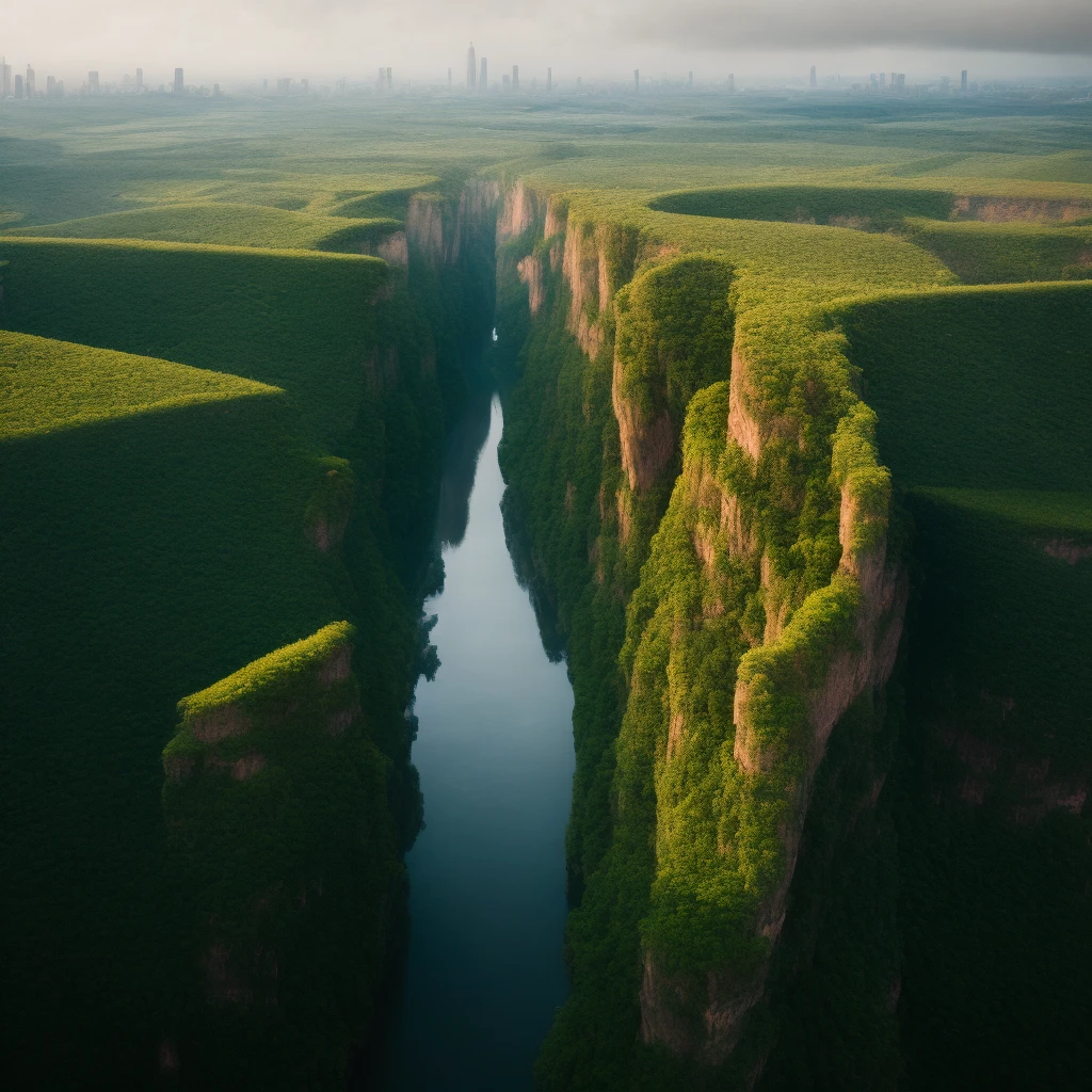 A world without humans、The city is being engulfed by plants