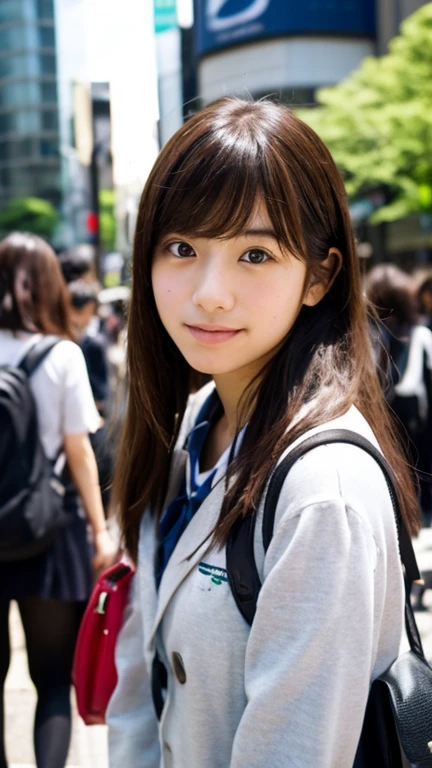 Japanese junior high school girls、Shibuya Scramble Square