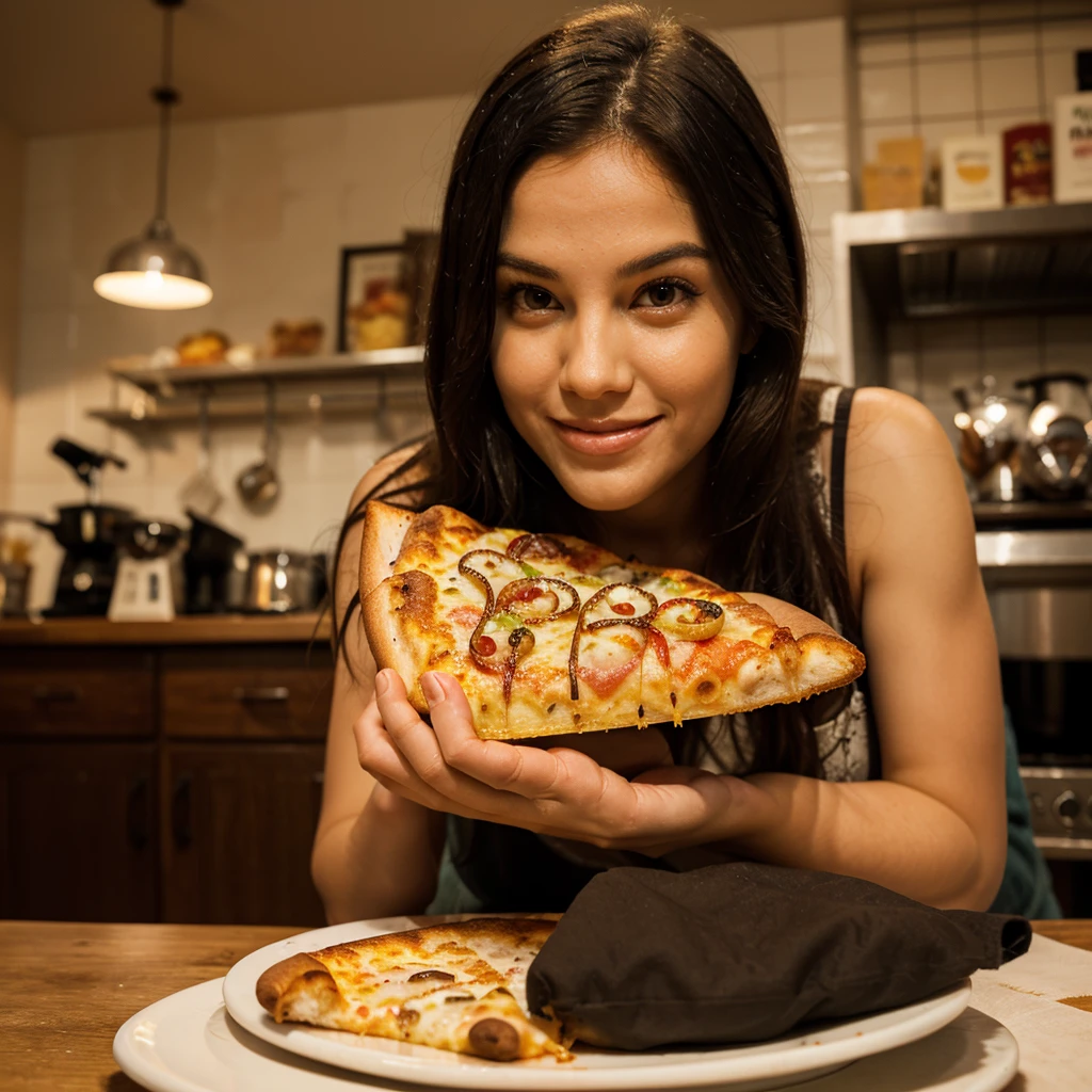 A slice of pizza with a face saying "Cheesy, but worth it!" or a cup of coffee saying "Espresso yourself!"
