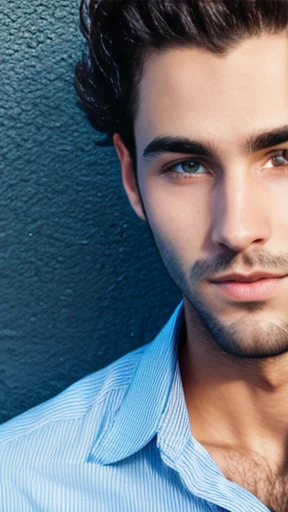 A young Avigdor man focus on face photo