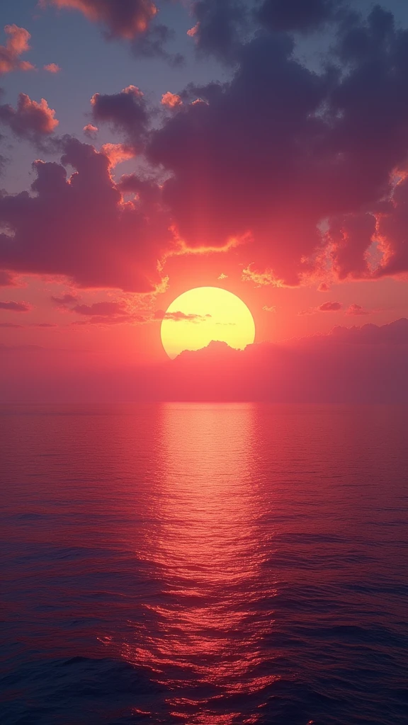 a colorful sunset