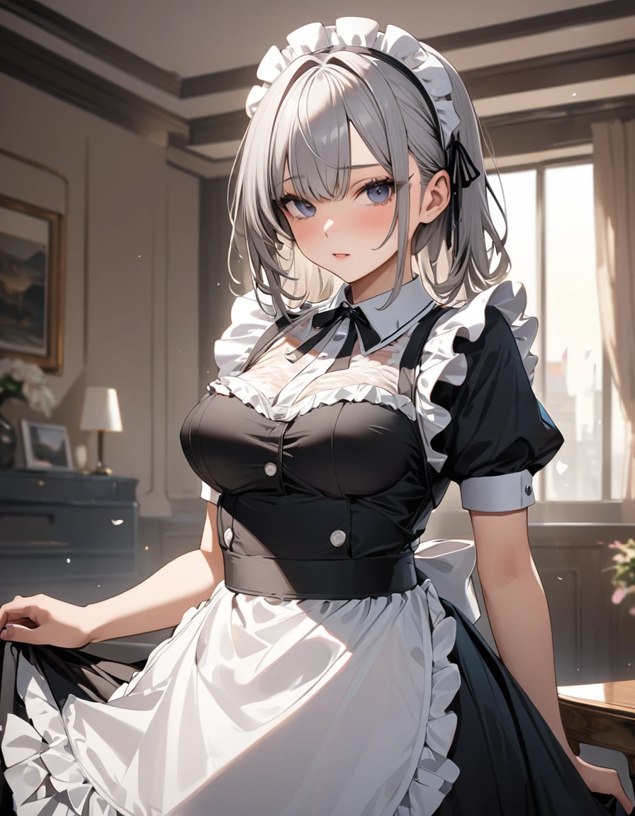 Highest quality, masterpiece, Ultra-high resolution, A maid outfit like a dress、