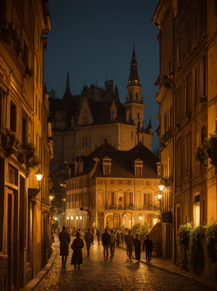 dentagra,19th century,in Europe,at night ,realistic picture