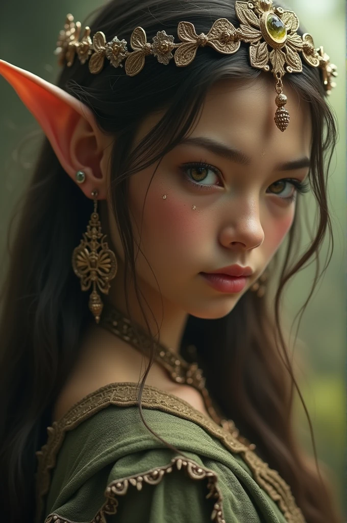 Super detail beautiful elf-girl 30 years old. UHD, 4k, 8k, cinematic
