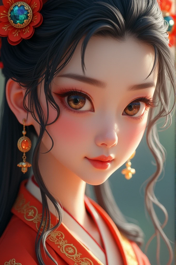 Masterpiece Top quality Vivid face Gemstone eyes Exquisite face CG sense Colorful and clear details Kunquan Dragon robe Kunkun Kai Xu Kun A slightly longer composition