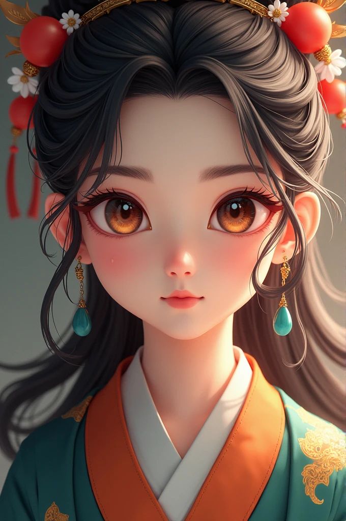 Masterpiece Top quality Vivid face Gemstone eyes Exquisite face CG sense Colorful and clear details Kunquan Dragon robe Kunkun Kai Xu Kun　A slightly longer composition
